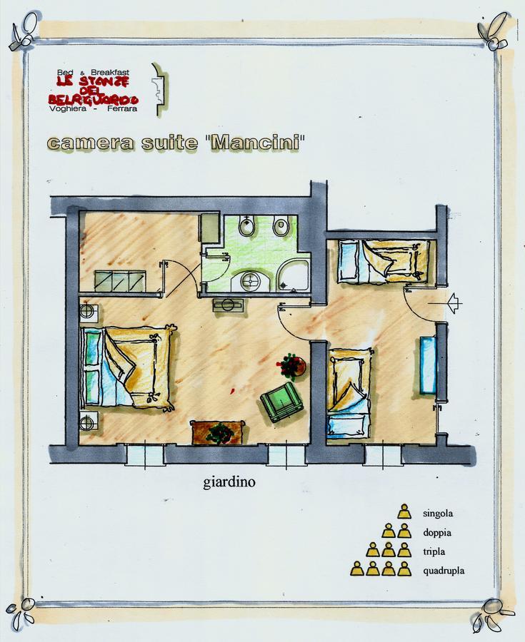 Voghiera B&B Le Stanze Del Belriguardo المظهر الخارجي الصورة